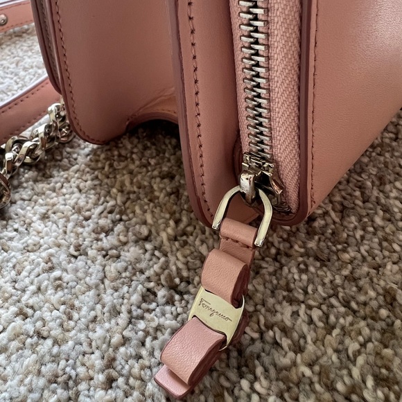 Salvatore Ferragamo | Vara Rainbow Camera Bag - Calfskin Leather in Bon Bon Pink - Picture 12 of 15